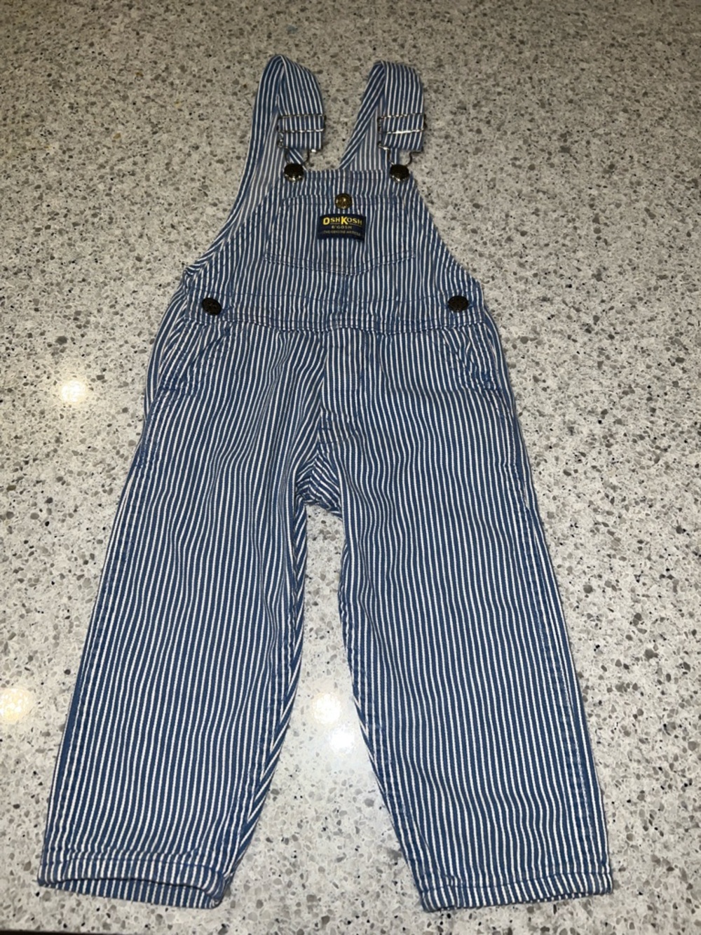 Vintage Oshkosh Bgosh striped overalls